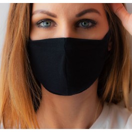 Masque noir en tissus - Paquet de 10 masques