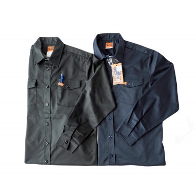 Chemise de travail extensible à manches longues - Orange River