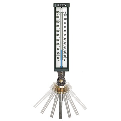 THERMOMETER, IND, 9"UNIT, 3.5"STEM, 0/160F/C
