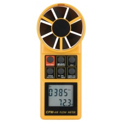 ANEMOMETER/THERMOMETER, ROTATING VANE W/ AIR VOLUME