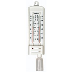 HYGROMETER, WET/DRY BULB, -10/120F, 0/50C
